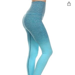 ❌SOLD❌ Blue Ombré Seamless Leggings